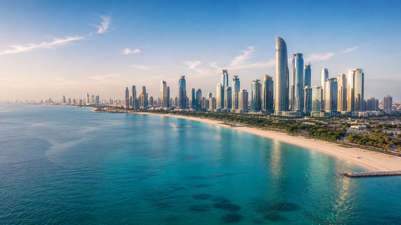 Coastal skyline — international holding structure